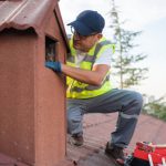 Un ramoneur intervient-il aussi sur les toits ?